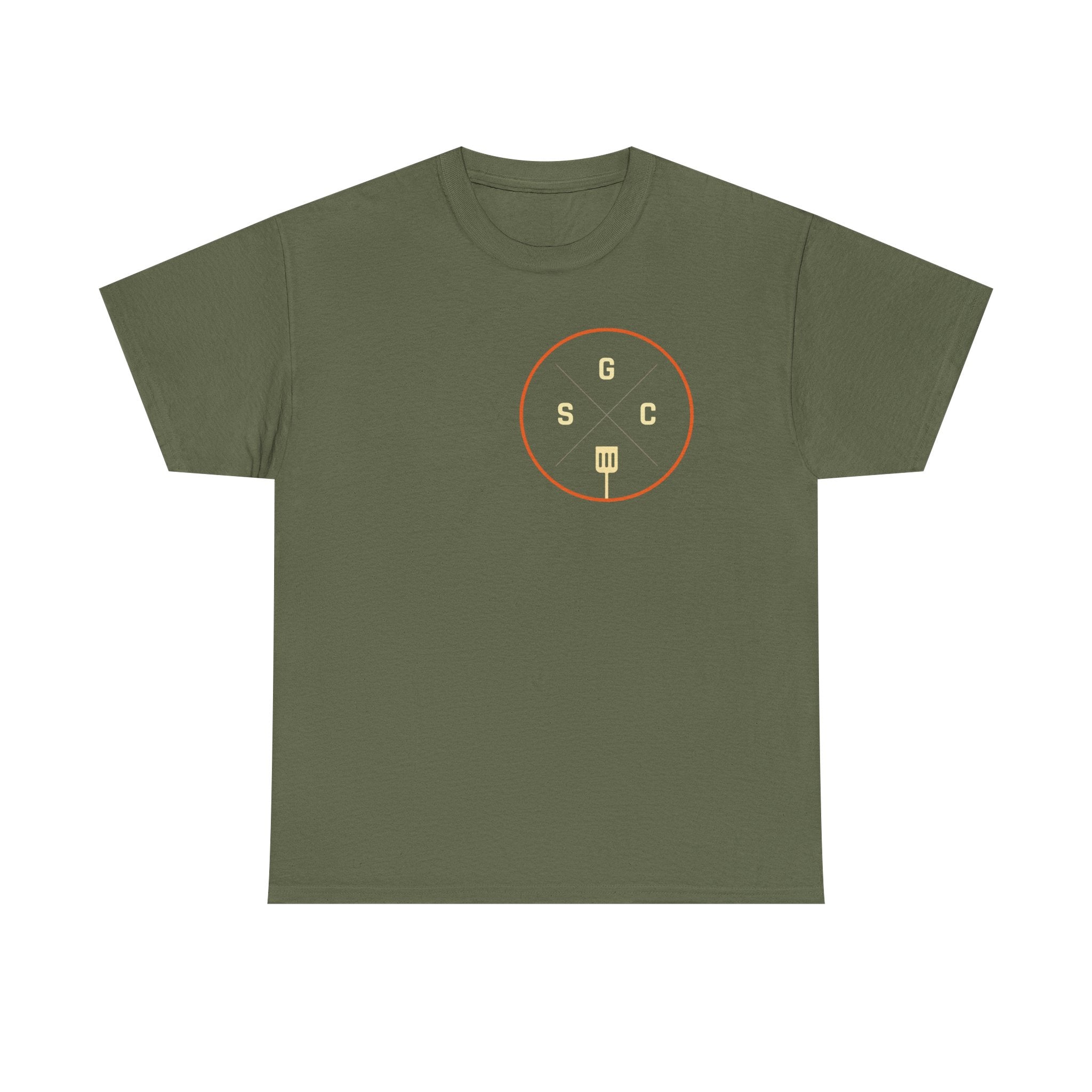 Sunday Griddle Co. Heavy Cotton Tee — Flat Top Grill Shirt | BBQ T-Shirt for Men