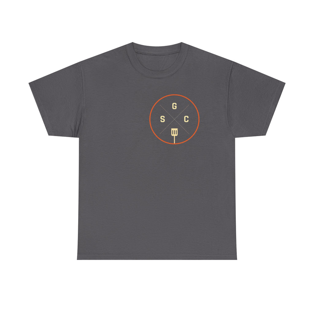 Sunday Griddle Co. Heavy Cotton Tee — Flat Top Grill Shirt | BBQ T-Shirt for Men