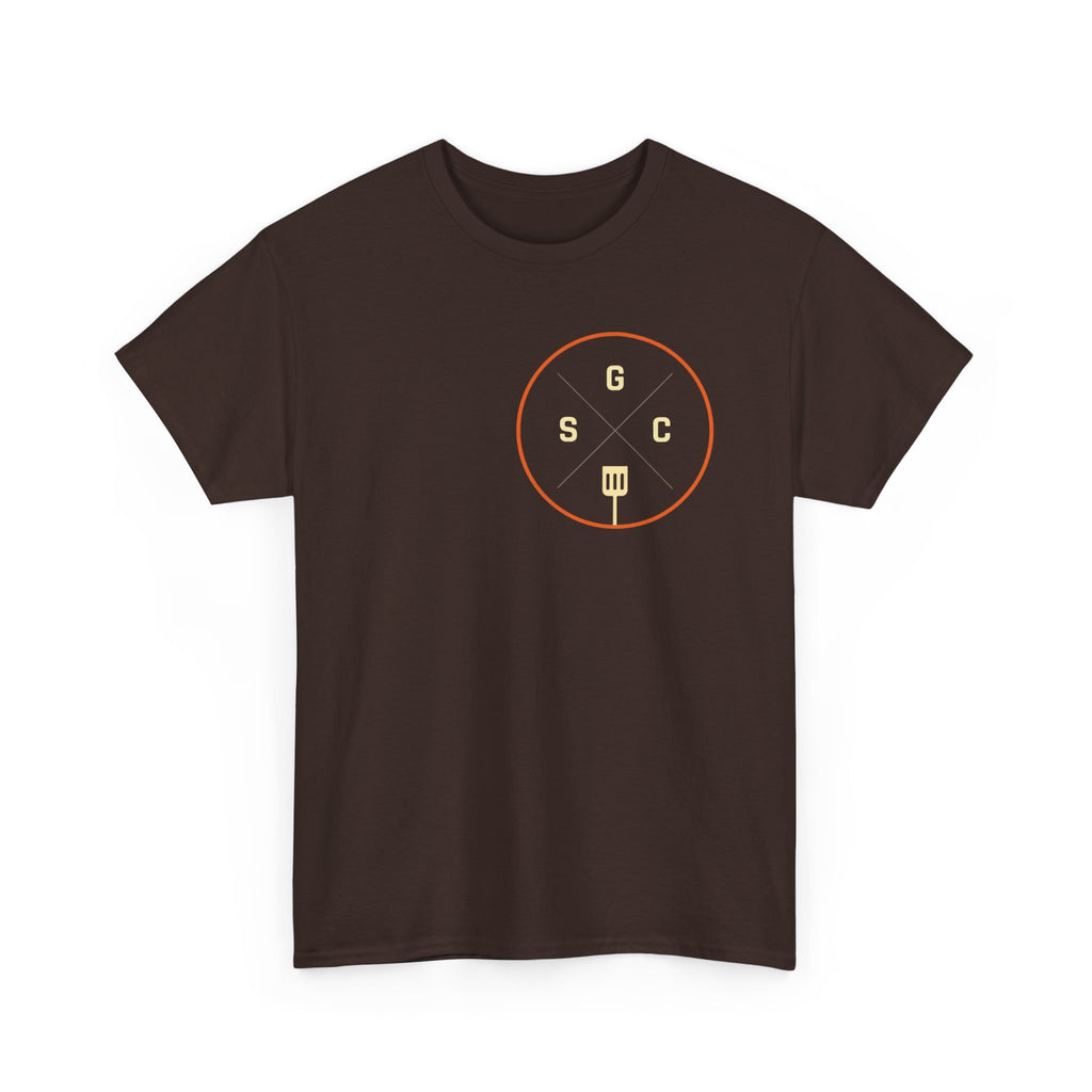 Sunday Griddle Co. Heavy Cotton Tee — Flat Top Grill Shirt | BBQ T-Shirt for Men