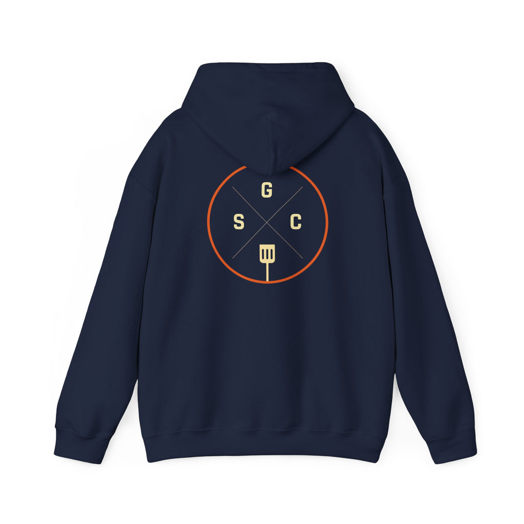 Sunday Griddle Co. Signature Hoodie — Flat Top Grill Sweatshirt | BBQ Hoodie | Backyard Cook Gift