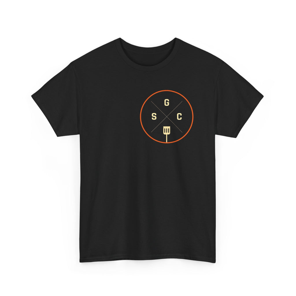 Sunday Griddle Co. Heavy Cotton Tee — Flat Top Grill Shirt | BBQ T-Shirt for Men