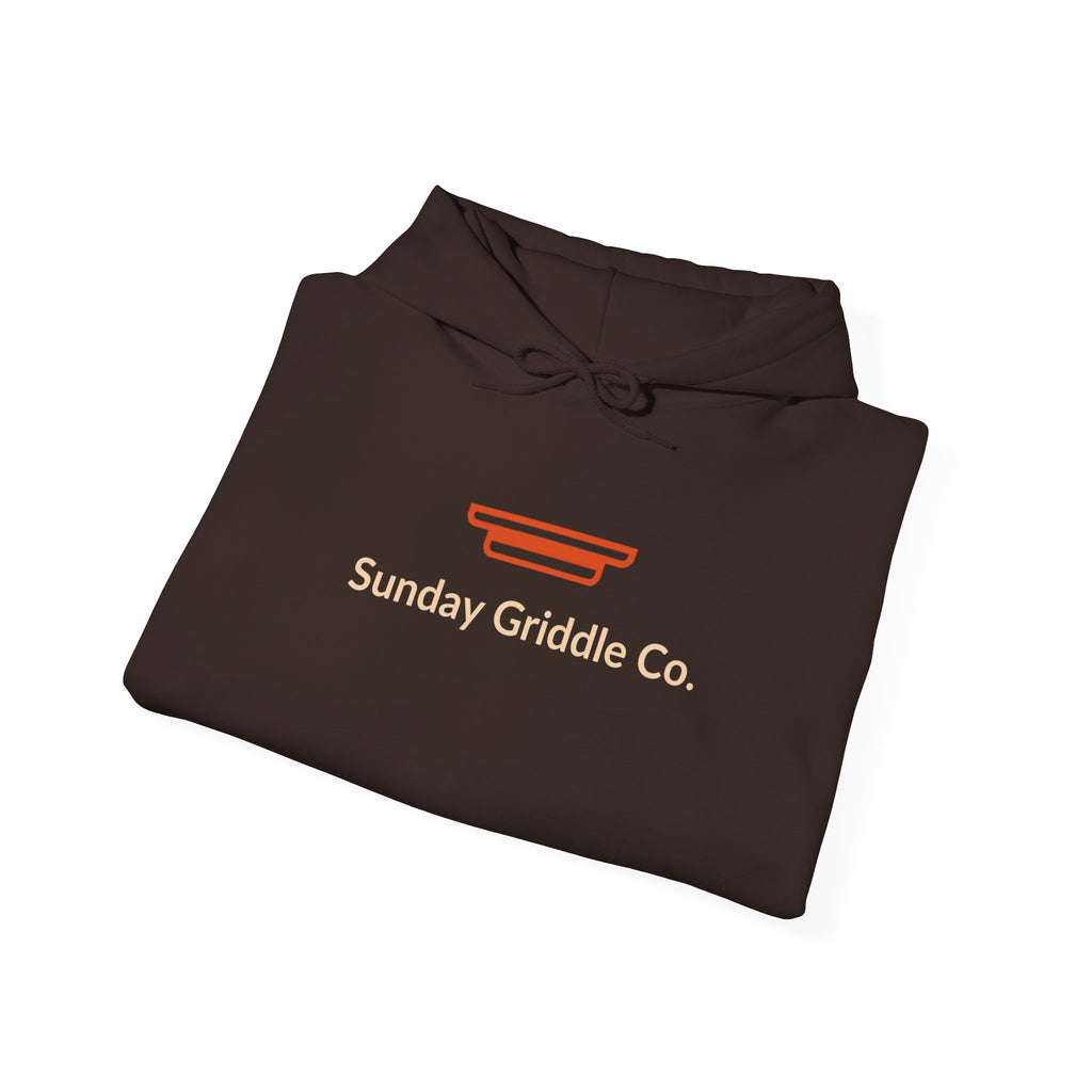 Sunday Griddle Co. Signature Hoodie — Flat Top Grill Sweatshirt | BBQ Hoodie | Backyard Cook Gift